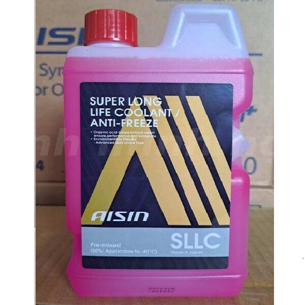Nước làm mát động cơ aisin long life Hồng (glycol 50%) - 1l